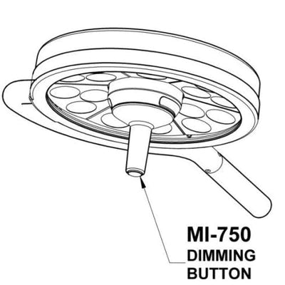 Bovie MI-750 LED Procedure Light - Portable Floor Model